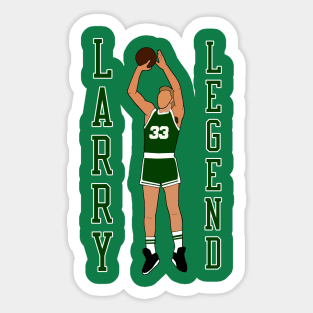 Larry Bird 'Larry Legend' - Boston Celtics Sticker